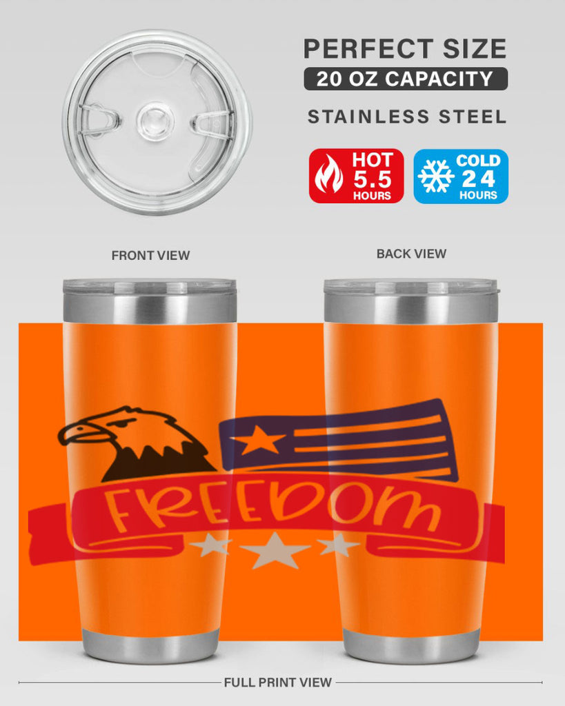 Freedom Style 147#- Fourt Of July- Tumbler