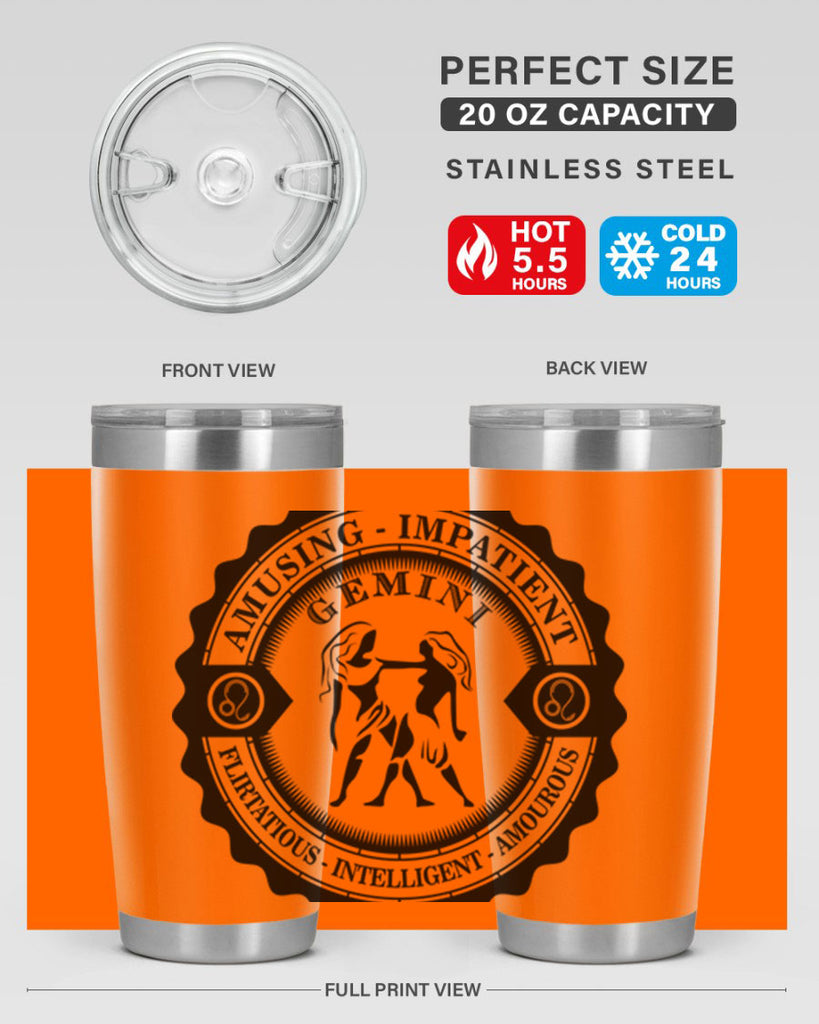 Gemini 11#- zodiac- Tumbler