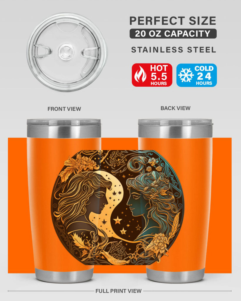 Gemini 216#- zodiac- Tumbler