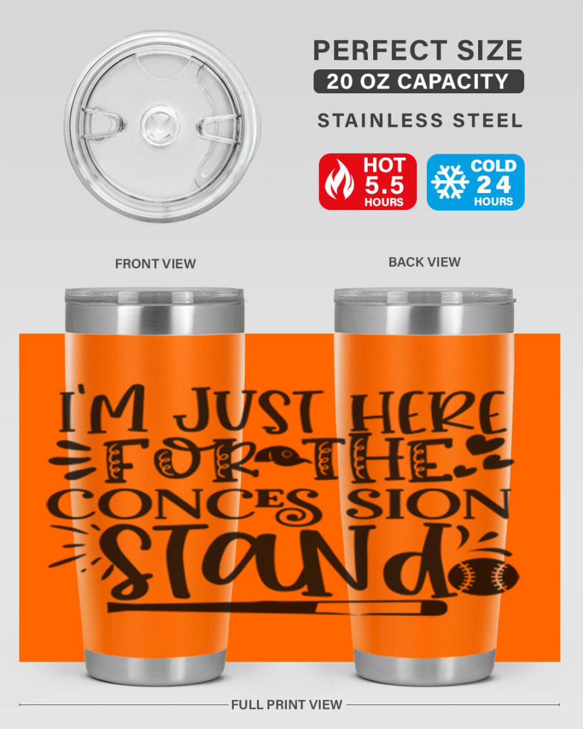 Im Just Here For the Conces sion stand 2072#- baseball- Tumbler