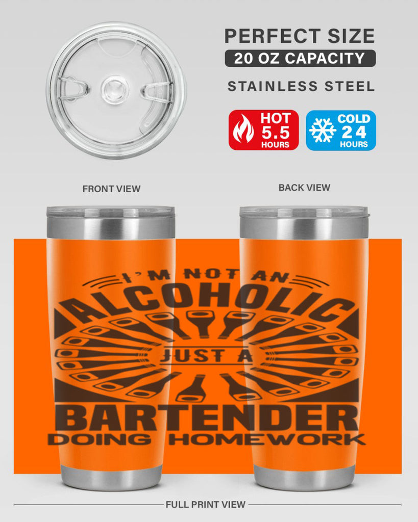 Im not an Style 18#- bartender- tumbler