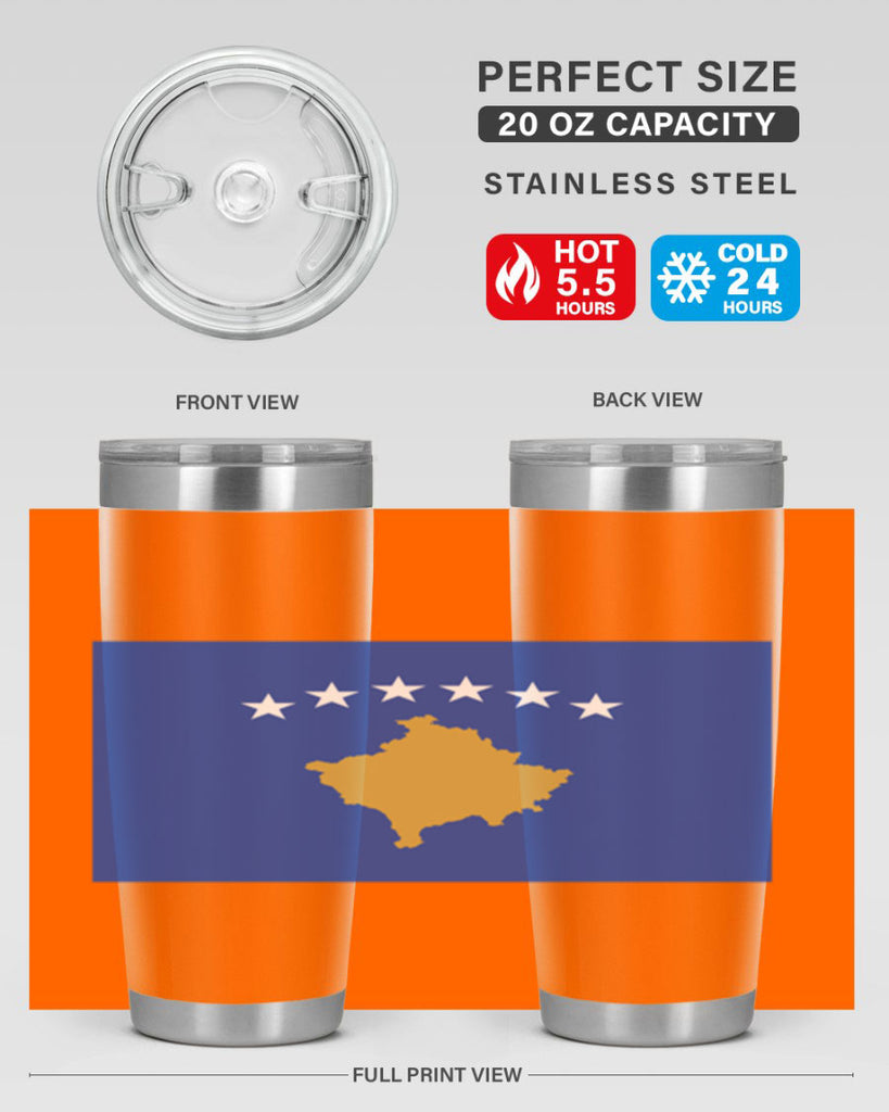 Kosovo 108#- world flags- Tumbler
