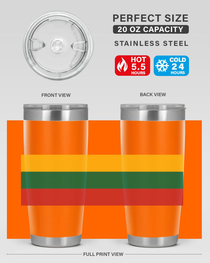 Lithuania 98#- world flags- Tumbler