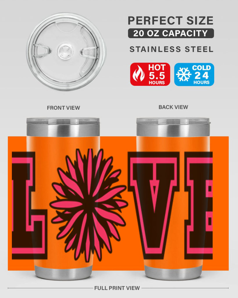 Love 694#- cheer- Tumbler