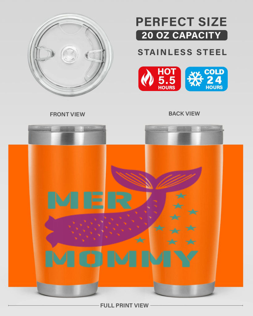 Mer Mommy 342#- mermaid- Tumbler