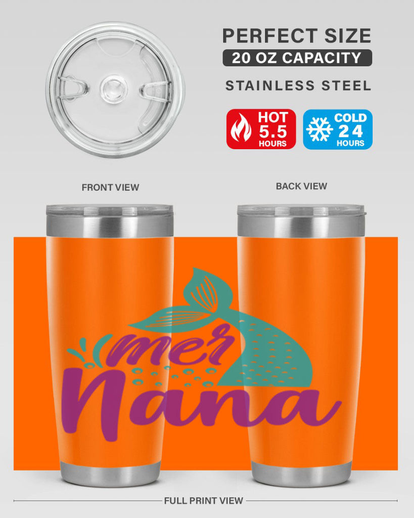 Mer Nana 343#- mermaid- Tumbler