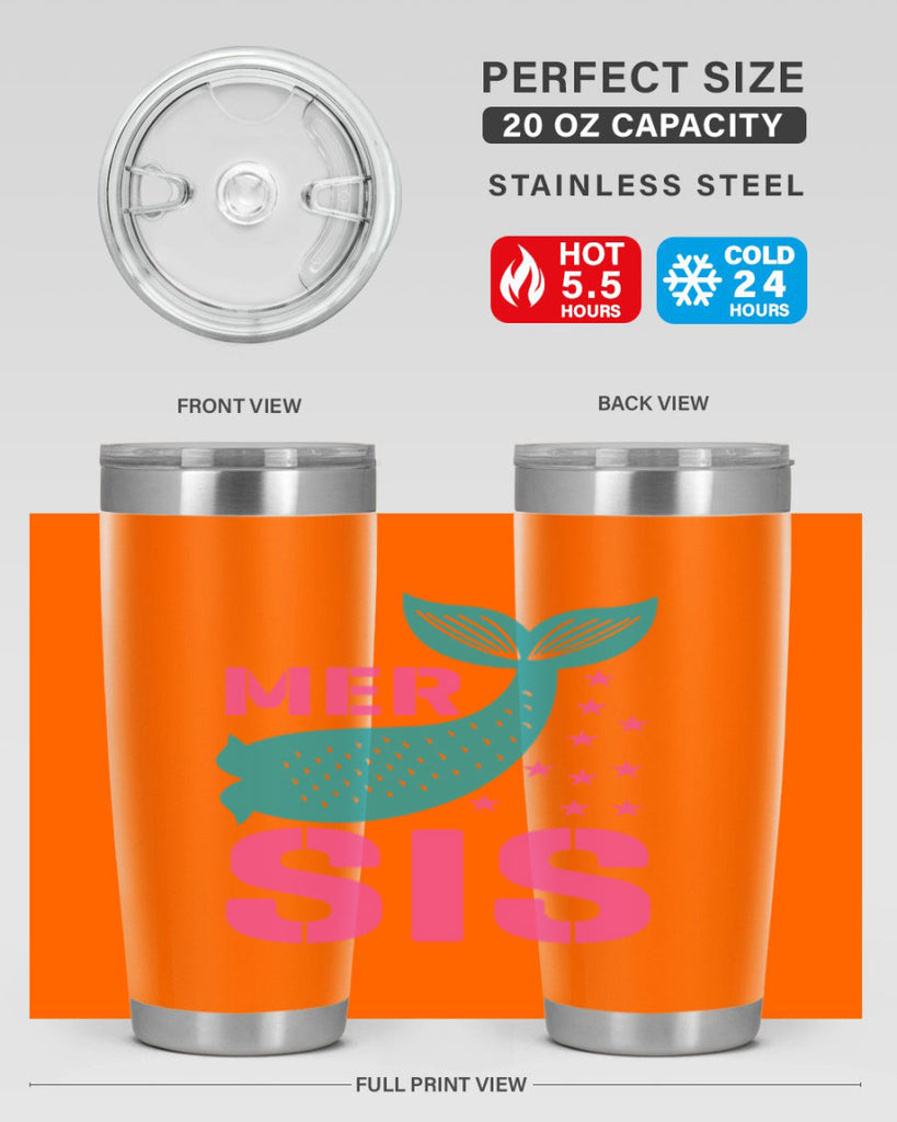 Mer Sis 345#- mermaid- Tumbler