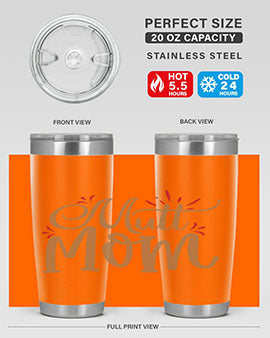 Mutt Mom Style 69#- dog- Tumbler