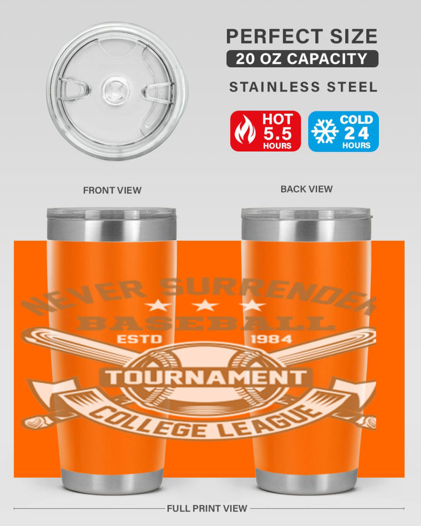Never 624#- baseball- Tumbler