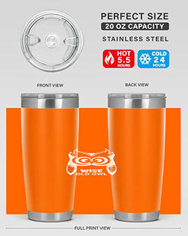 Owl Lover Wise Old Owl A TurtleRabbit 13#- owl- Tumblers