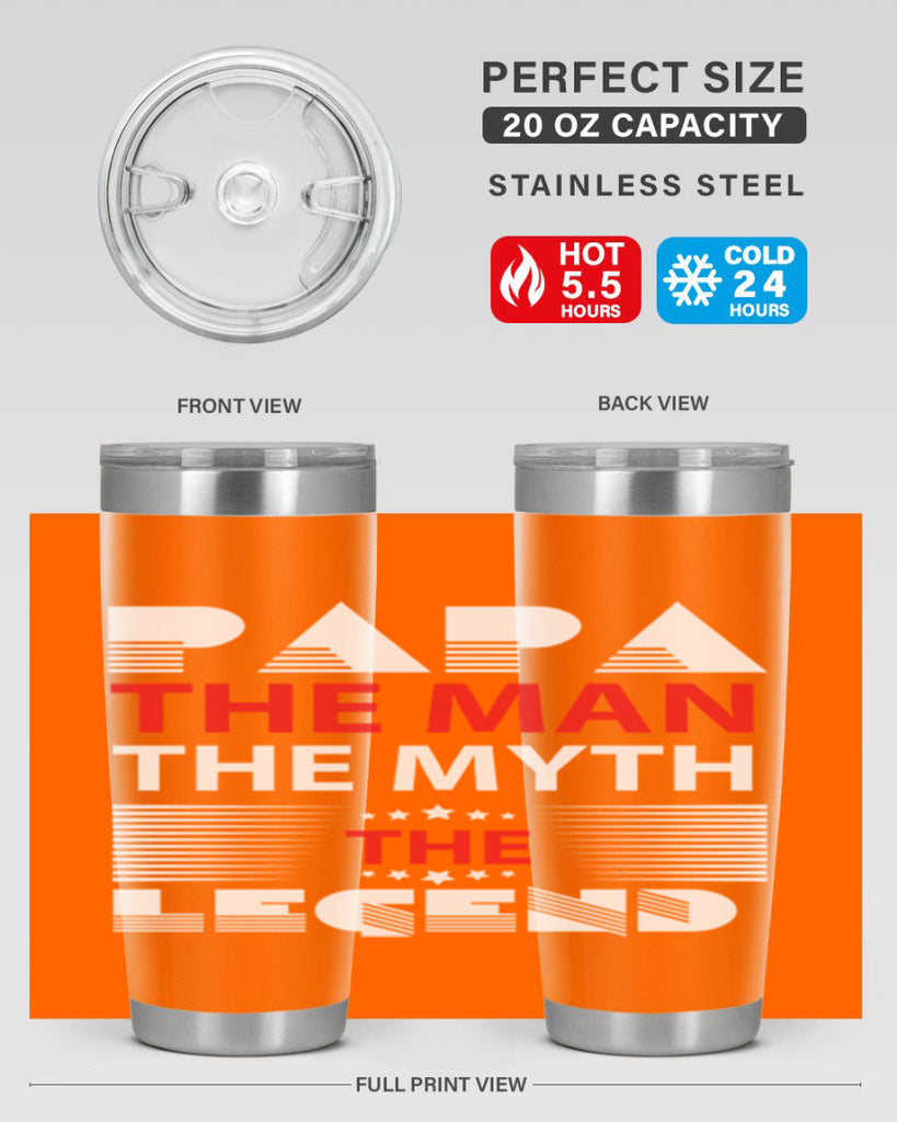 PAPA THE MAN 114#- grandpa - papa- Tumbler