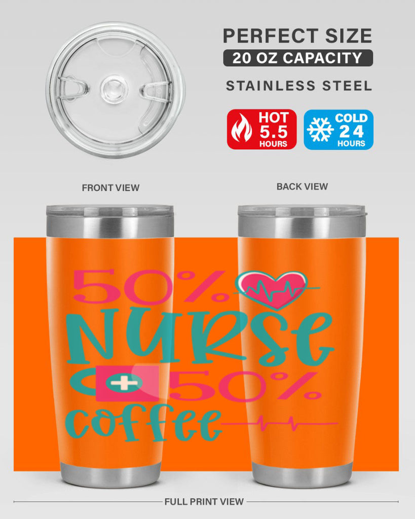 Percent Nurse Percent Coffee Style 395#- nurse- tumbler