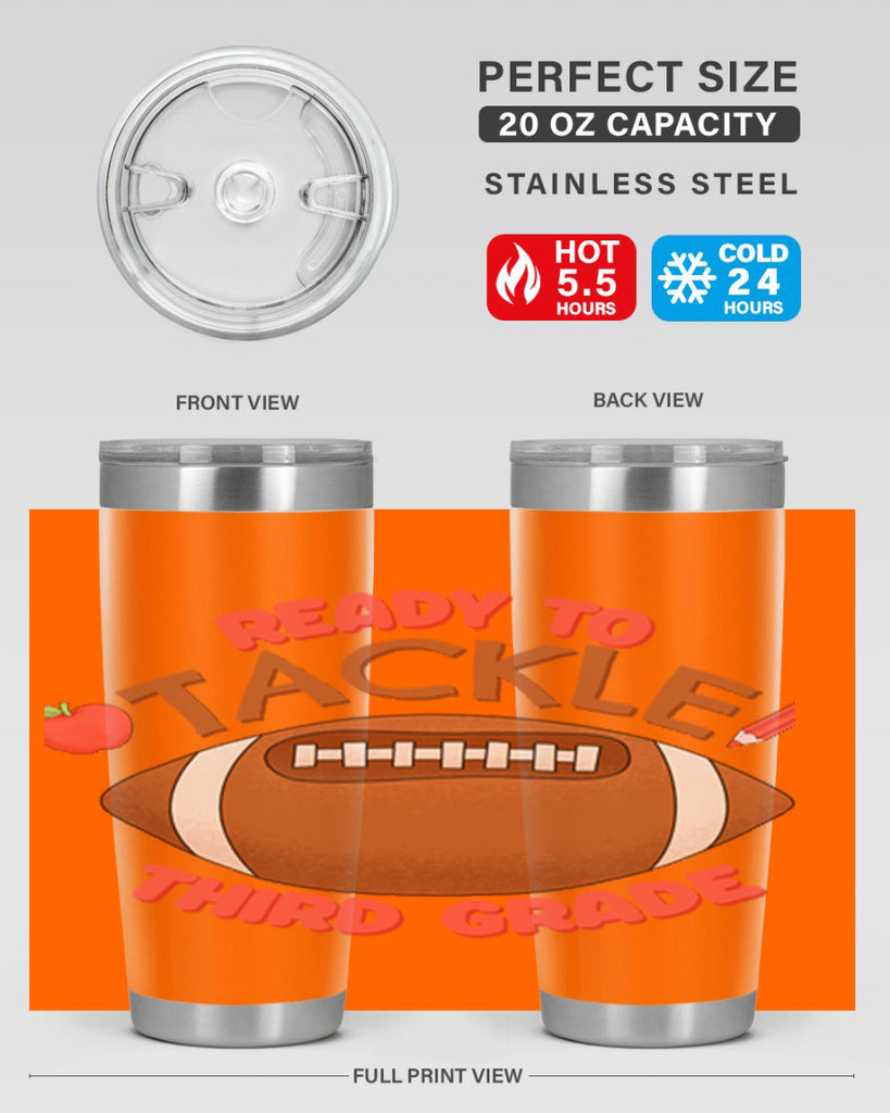 Ready to tackle 3rd Grade 22#- 3rd grade- Tumbler