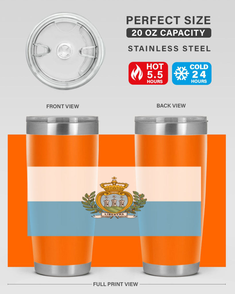 San Marino 48#- world flags- Tumbler