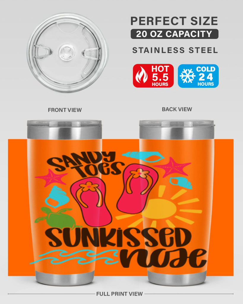 Sandy Toes Sunkissed Nose Style 27#- summer- Tumbler