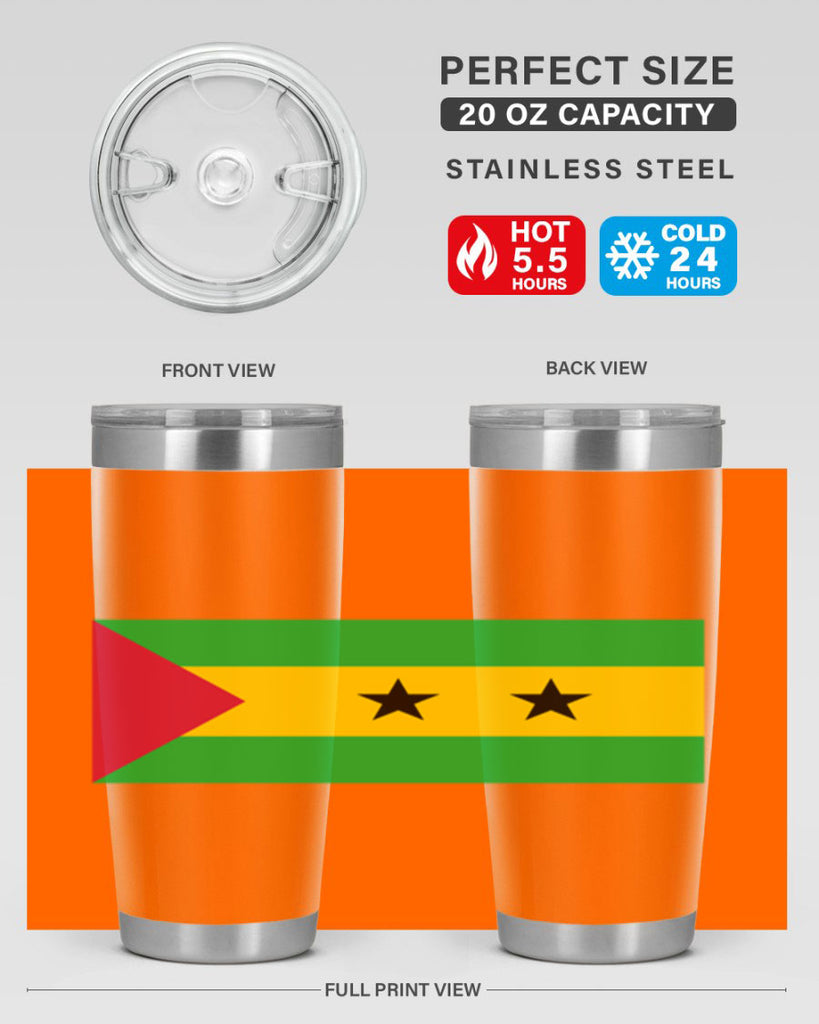 Sao Tome and Principe 47#- world flags- Tumbler