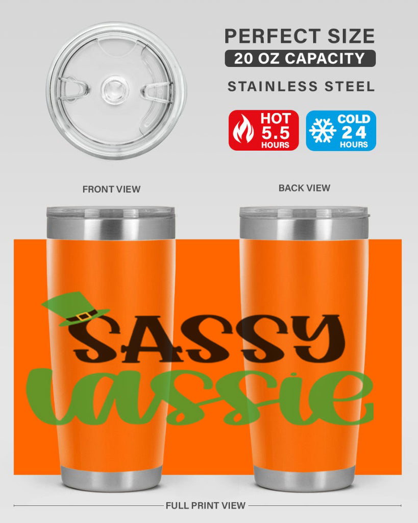 Sassy Iassie Style 34#- St Patricks Day- Tumbler