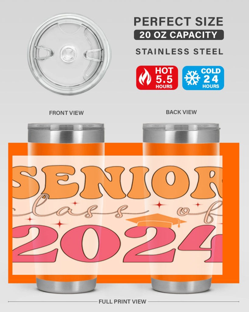 Senior class of 2024 19#- 12th grade- Tumbler