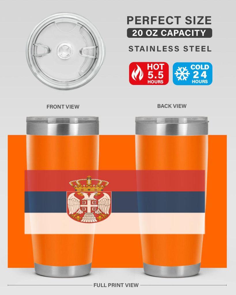 Serbia 44#- world flags- Tumbler