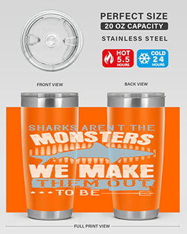 Sharks arent the monsters we make them out to be Style 26#- shark  fish- Tumbler