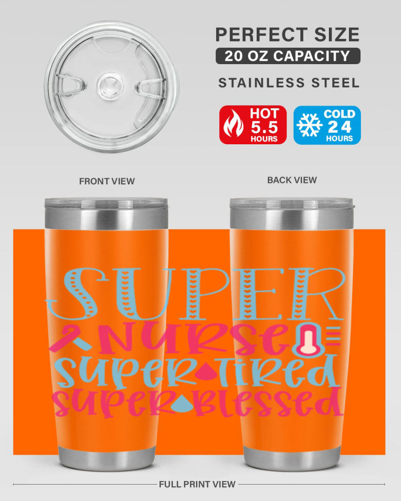 Super Nurse Super Tired Style 346#- nurse- tumbler