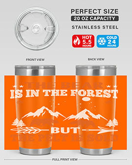 The bear is in the forest, but the pelt is soldd 31#- Bears- Tumbler