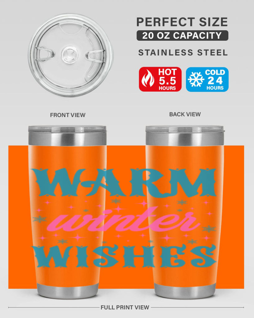 Warm Winter Wishes 464#- winter- Tumbler