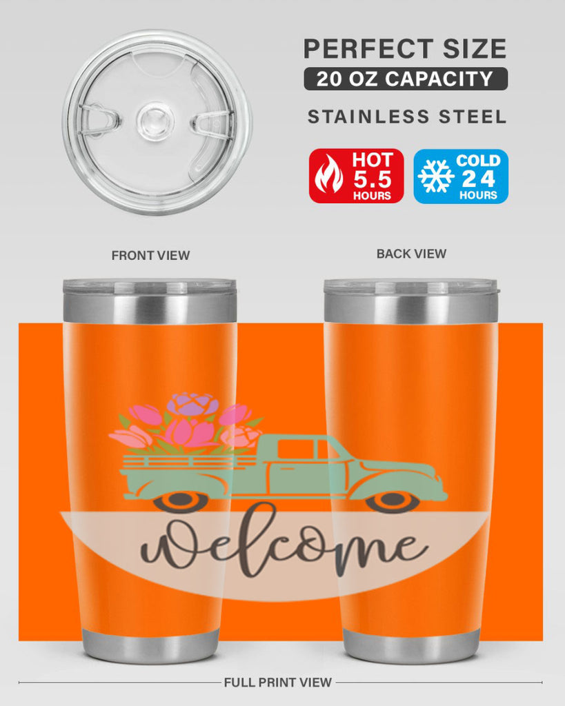 Welcome spring truck579#- spring- Tumbler