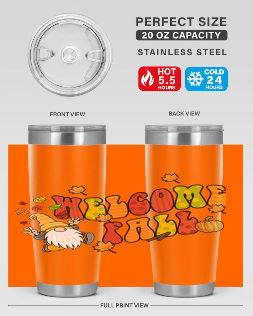 WelcomeFallGnome 637#- fall- Tumbler
