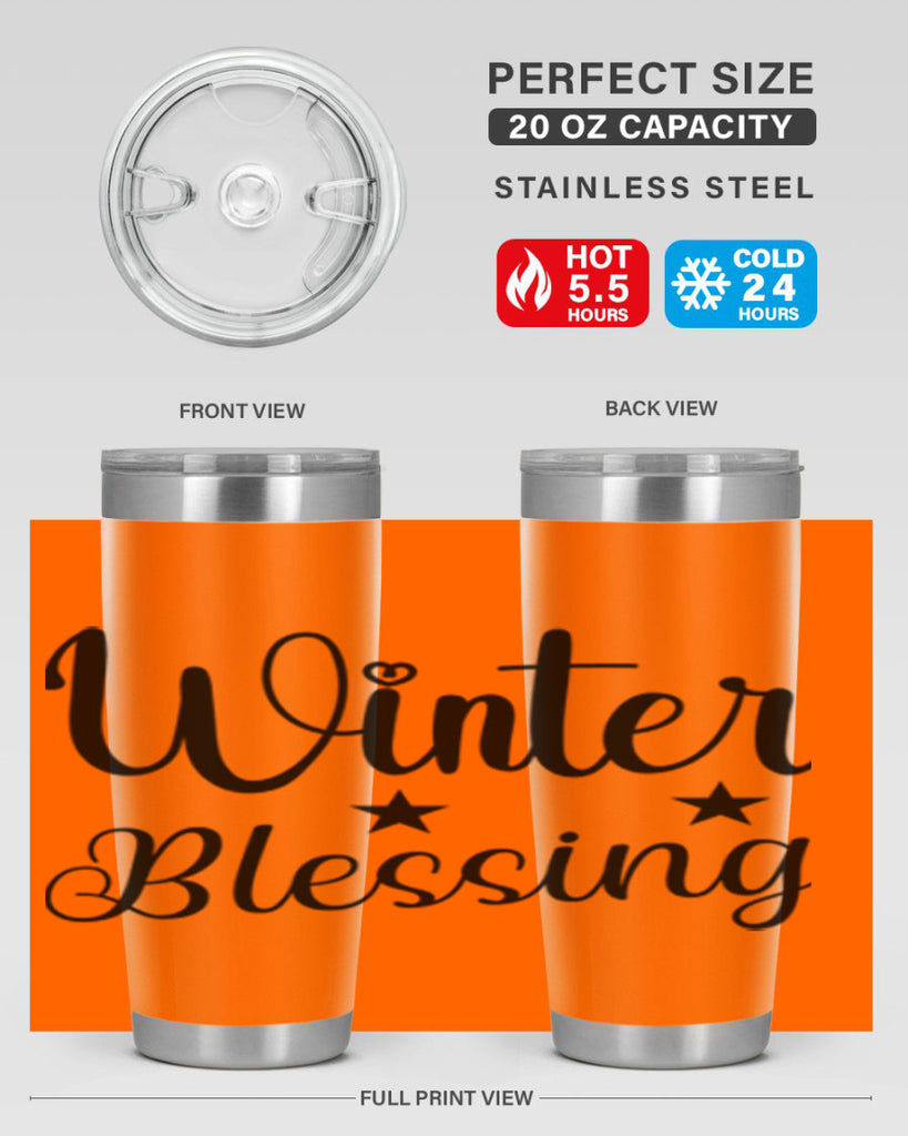 Winter Blessing 484#- winter- Tumbler