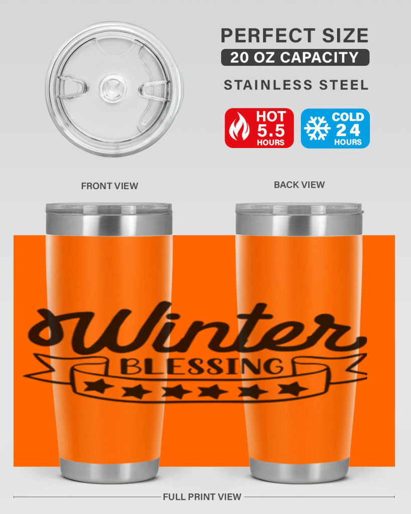 Winter Blessing 485#- winter- Tumbler