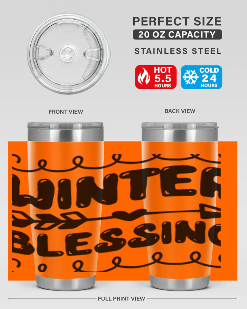 Winter Blessing 545#- winter- Tumbler