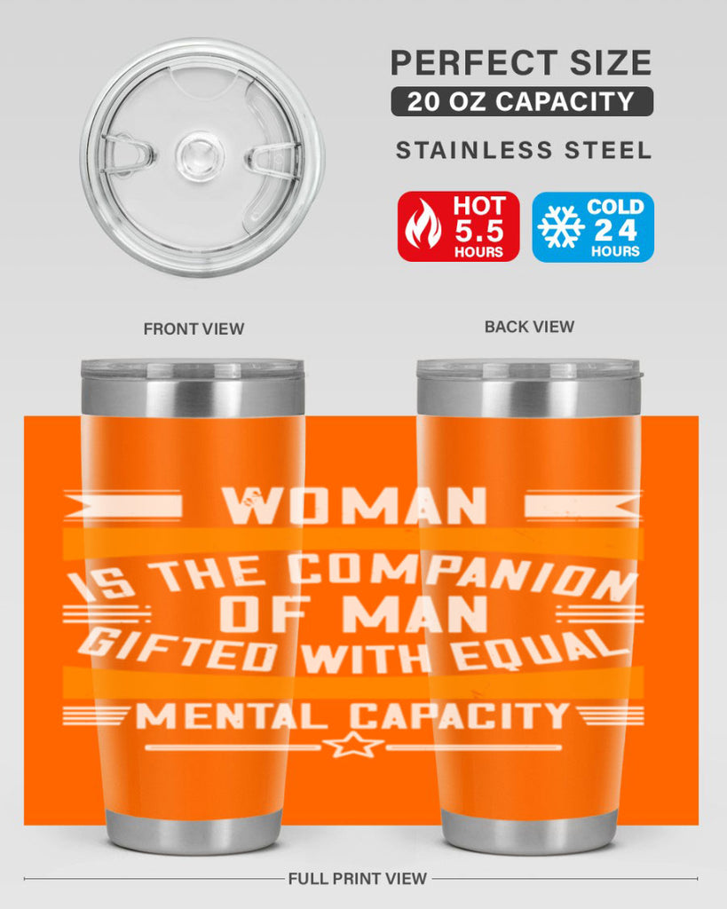 Woman is the companion of man gifted with equal mental capacity Style 15#- womens day- Tumbler