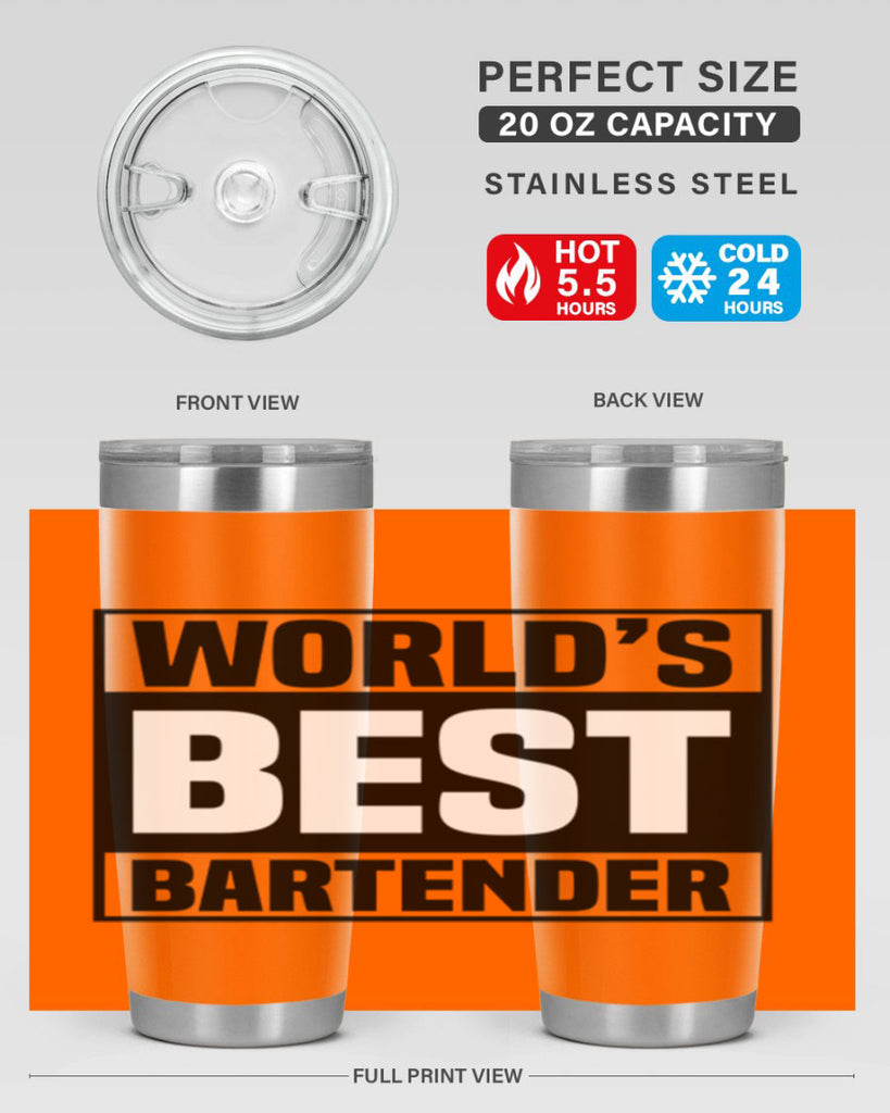 Worlds best Style 8#- bartender- tumbler