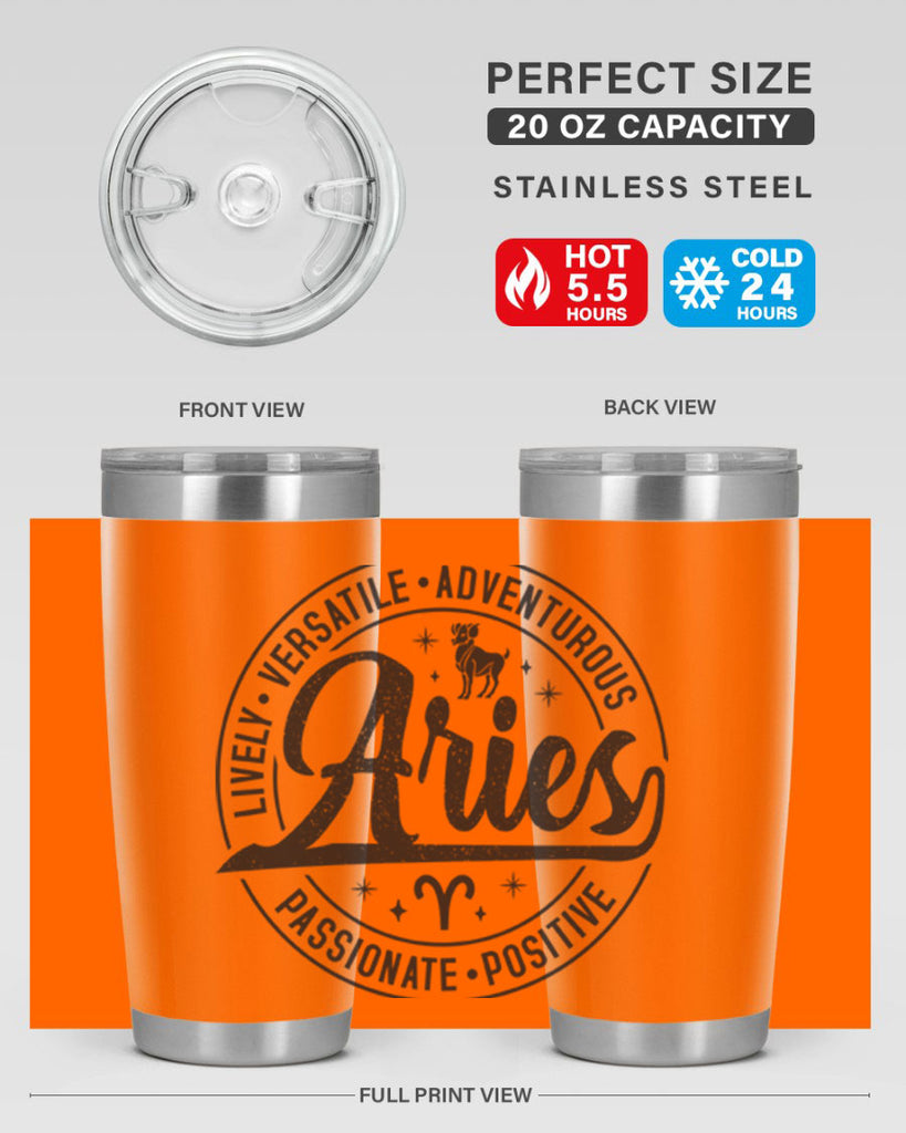 aries 102#- zodiac- Tumbler