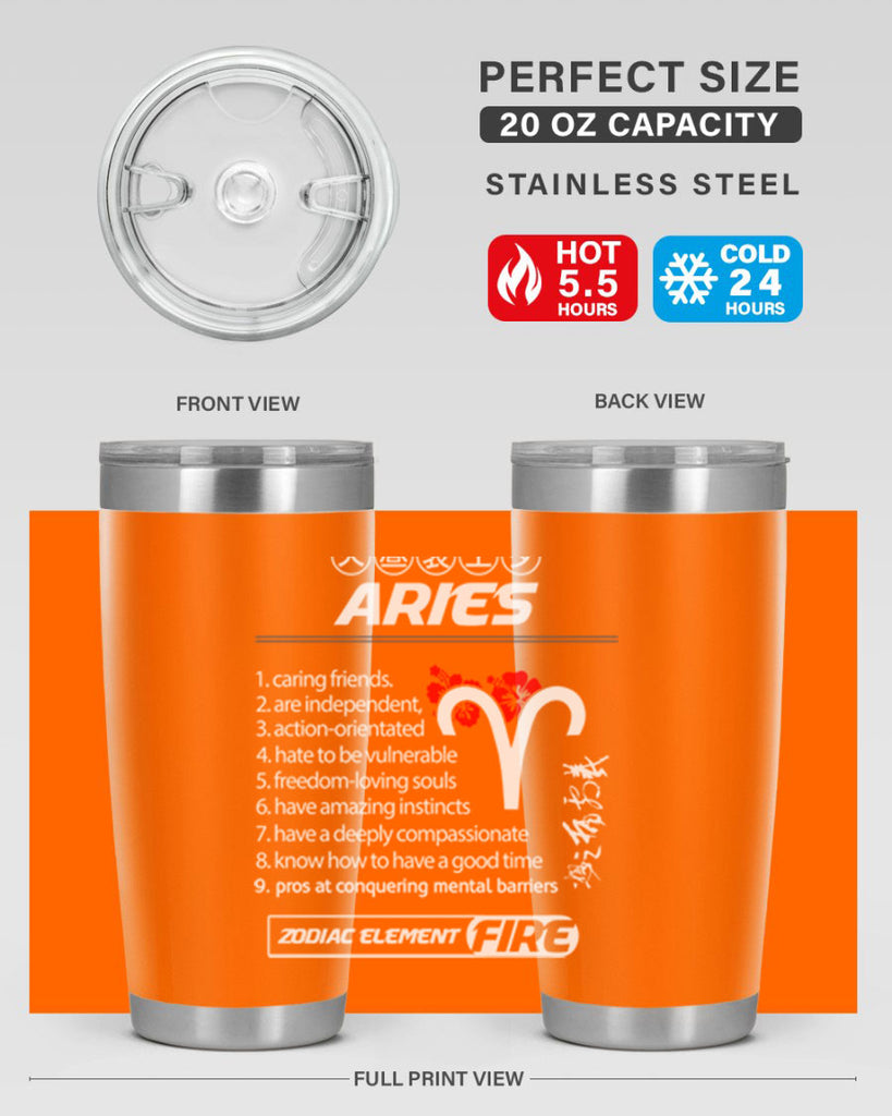 aries 137#- zodiac- Tumbler