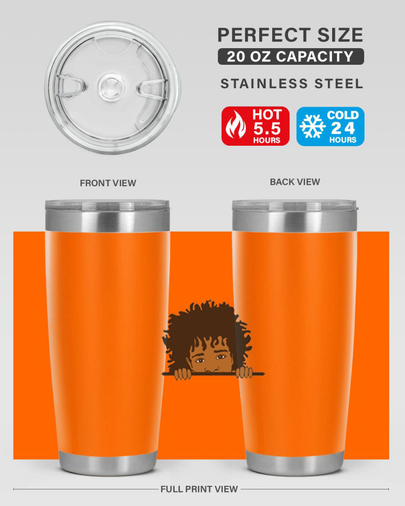 black boy 4#- black men - boys- tumbler