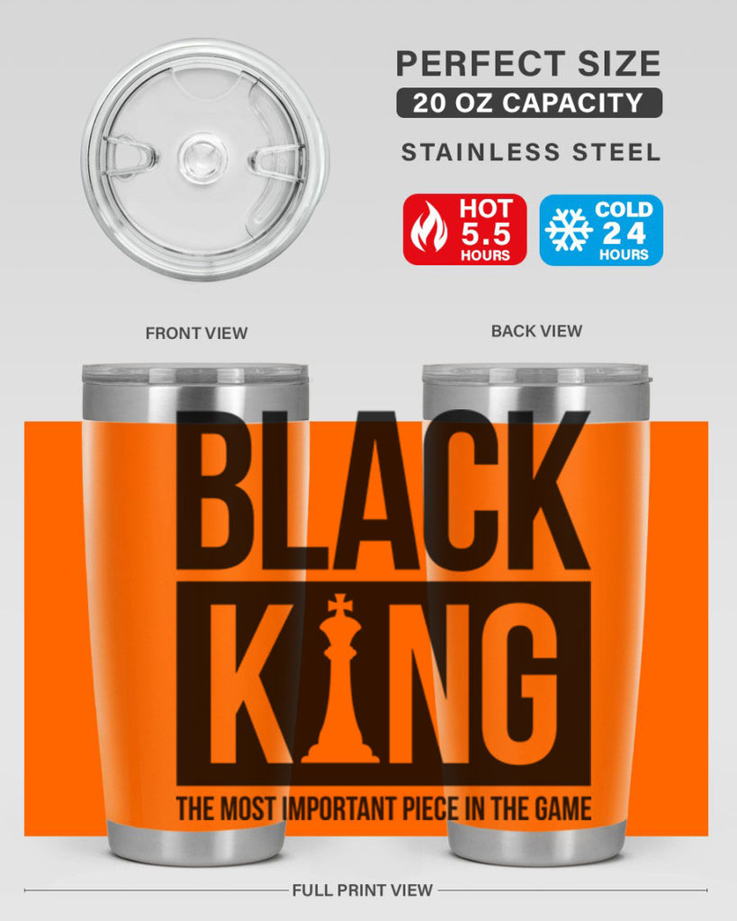black king 234#- black words phrases- Cotton Tank