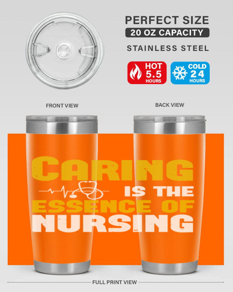 caring is the essence of Style 250#- nurse- tumbler