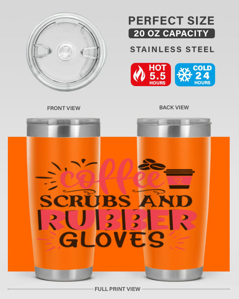 coffee scrubs and rubber gloves Style Style 212#- nurse- tumbler