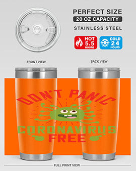 dont panic coronavirus free Style 43#- corona virus- Tumbler