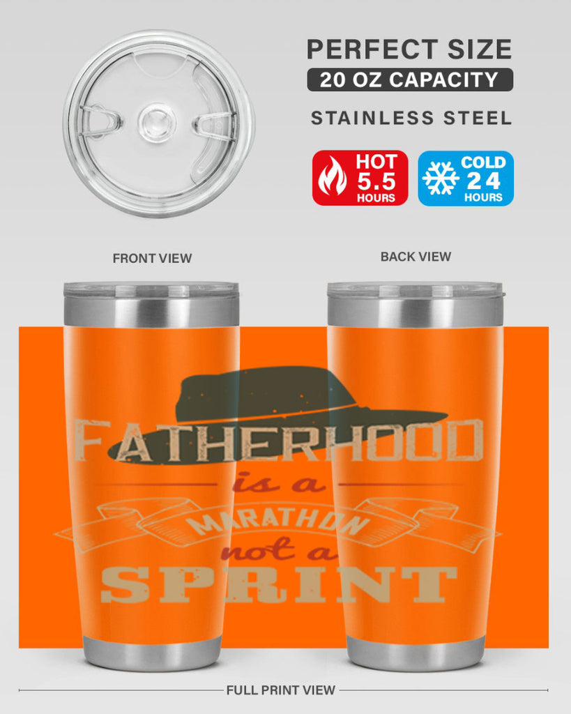 fatherhood is a marathon 227#- fathers day- Tumbler