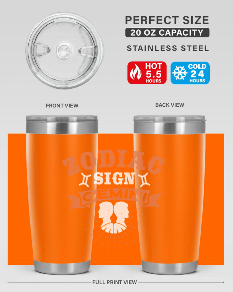 gemini 246#- zodiac- Tumbler