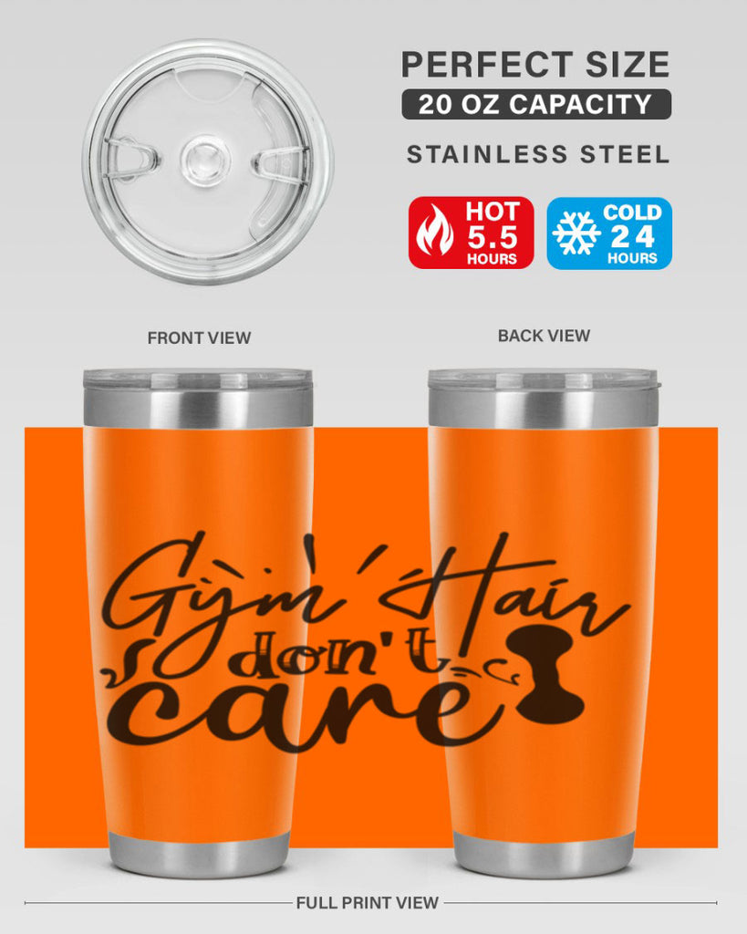 gym hair dont care 43#- gym- Tumbler
