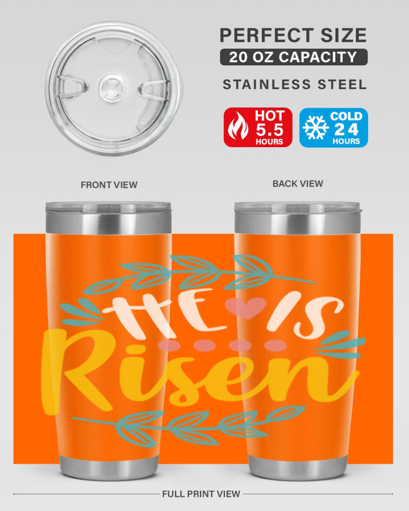 he is risen 78#- easter- Tumbler