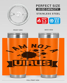 i am not a virus Style 35#- corona virus- Tumbler