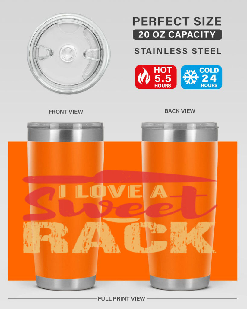 i love a sweet rack 40#- bbq- Tumbler
