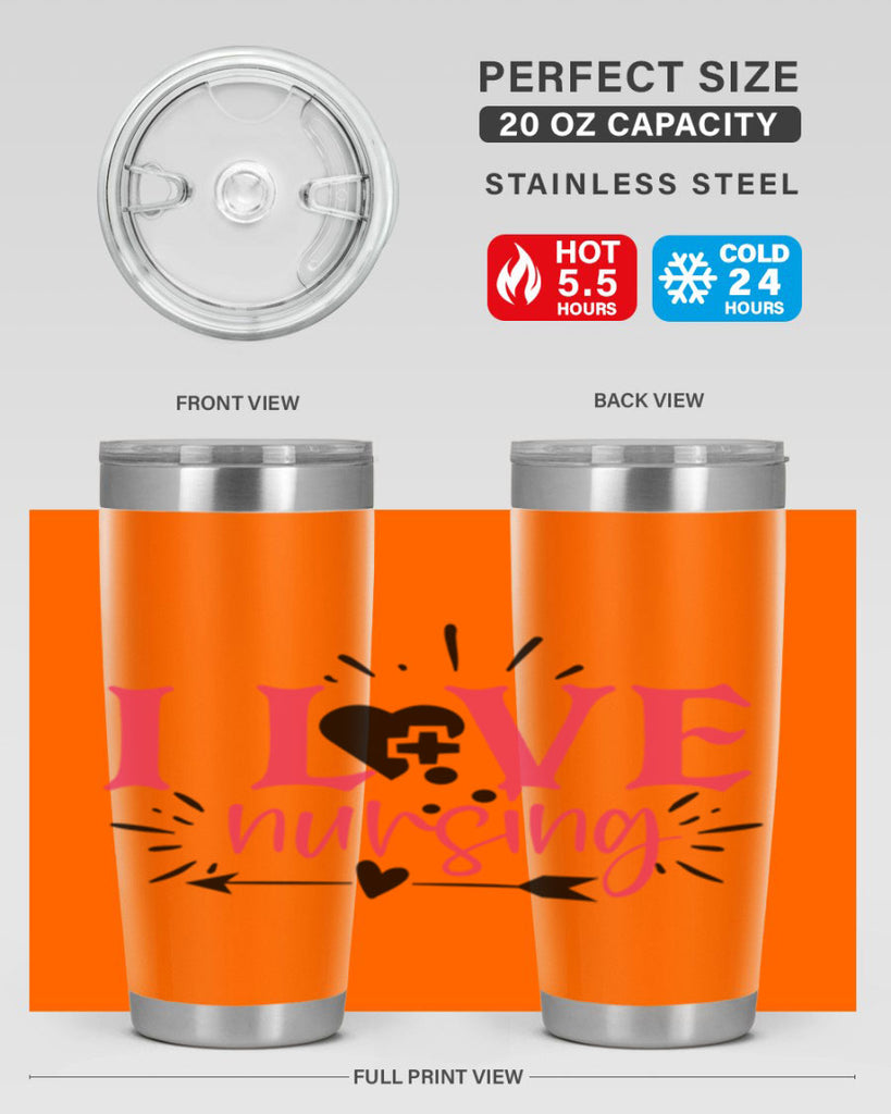 i love nursing Style 380#- nurse- tumbler