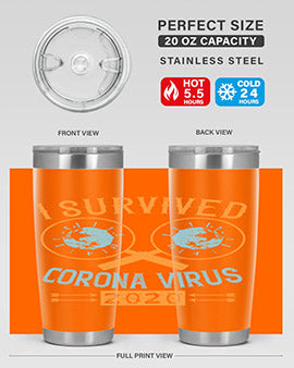 i survived corona virus Style 34#- corona virus- Tumbler
