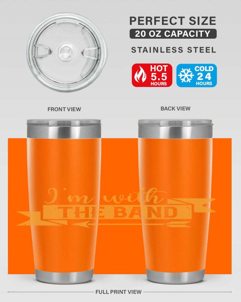 i’m with the band 58#- mardi gras- Tumbler